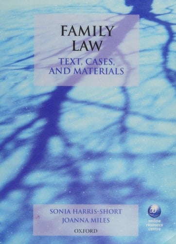 Text, Cases, and Materials: Family Law