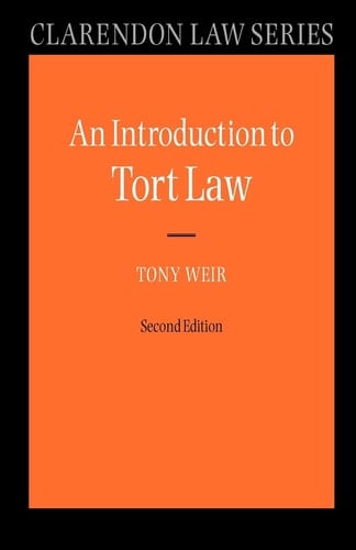 An Introduction to Tort Law (Clarendon Law Series)