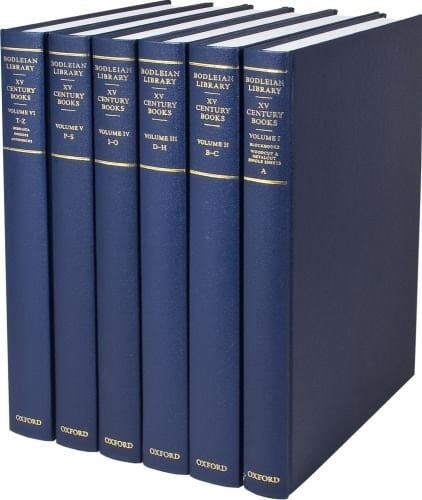 A Catalogue of Books Printed in the Fifteenth Century now in the Bodleian Library