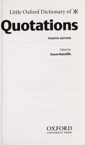 Little Oxford Dictionary of Quotations