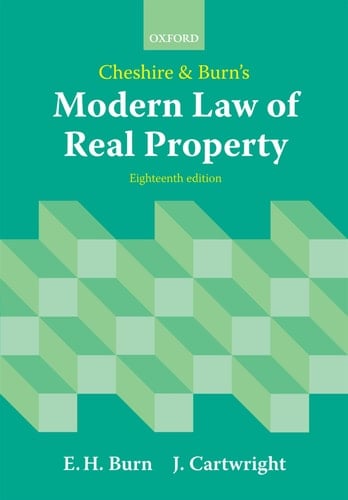 Cheshire and Burn's Modern Law of Real Property
