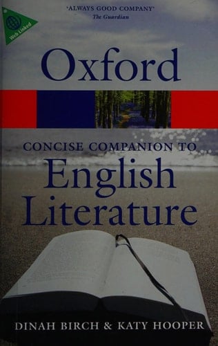 The Concise Oxford Companion to English Literature (Oxford Quick Reference)