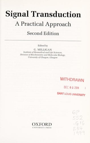 Signal Transduction: A Practical Approach (Practical Approach Series, 209)