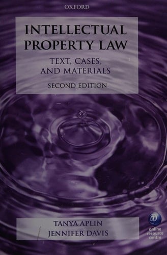 Intellectual Property Law: Text, Cases, and Materials