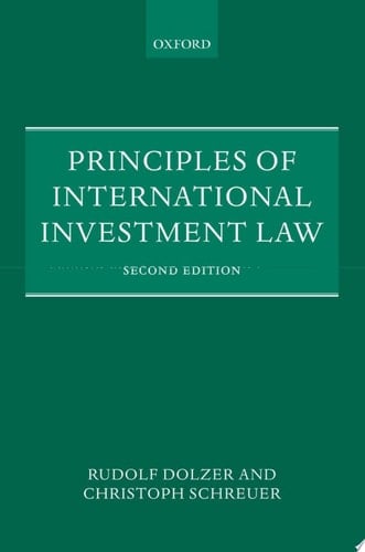 Principles of International Investment Law