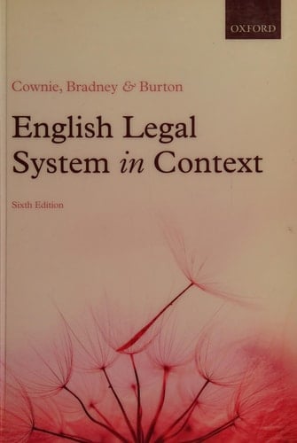 English Legal System in Context