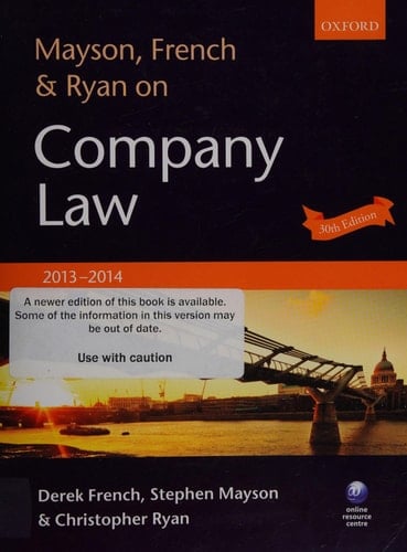 Mayson, French & Ryan on Company Law