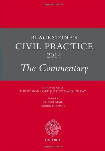 Blackstone's Civil Practice 2014: The Commentary