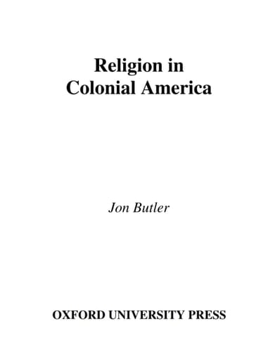 Religion in Colonial America (Religion in American Life)