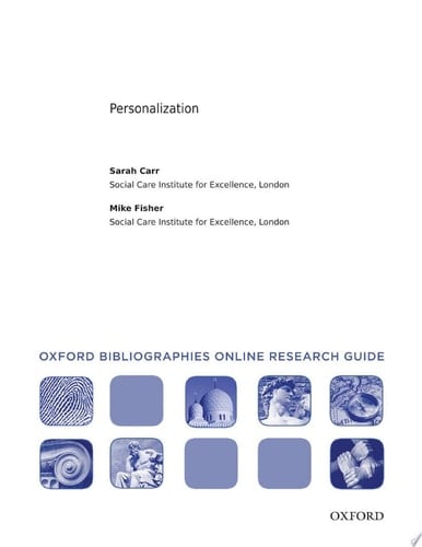 Personalization: Oxford Bibliographies Online Research Guide
