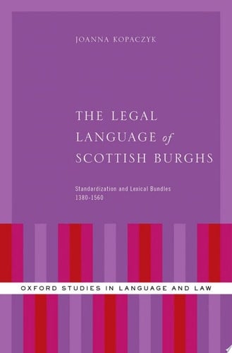 Legal Language Of Scottish Burghs
