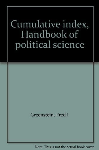 Cumulative index, Handbook of political science