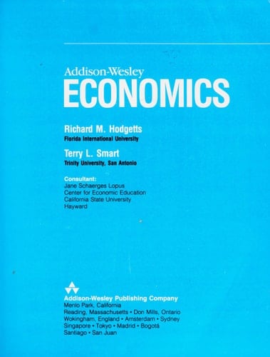 Addison-Wesley Economics Hodgetts / Smart