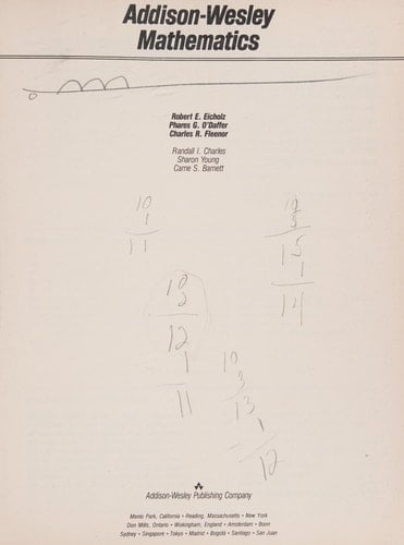 Mathematics (Addison-Wesley Workbook)