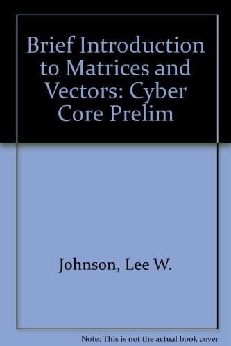 Brief Intro Matrcs Vectr: Cyber Core Prelim