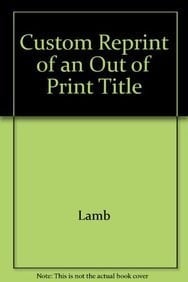 Custom Reprint of an Out of Print Title