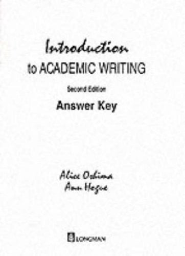 Introduction to Academic Writing: Answer Key