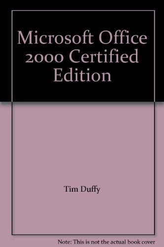 Microsoft Office 2000 Certified Edition