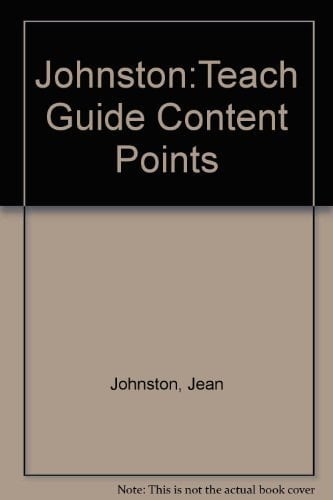 Johnston:Teach Guide Content Points
