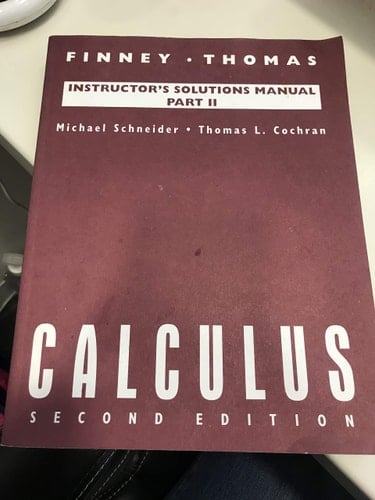Instr Sol Man 2 Calculus 2e