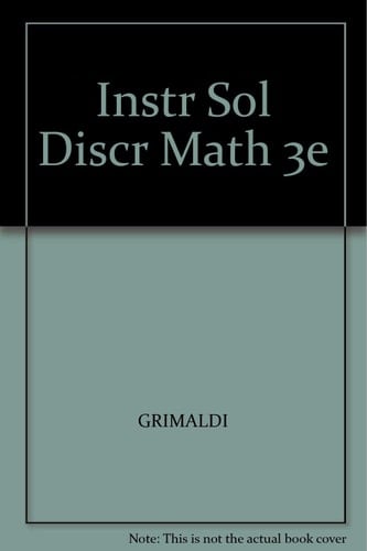 Instr Sol Discr Math 3e