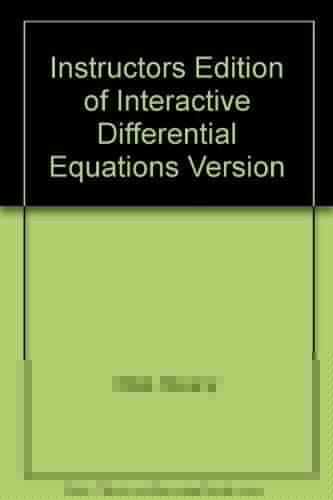 Interactive Differential Equations Version 2.0