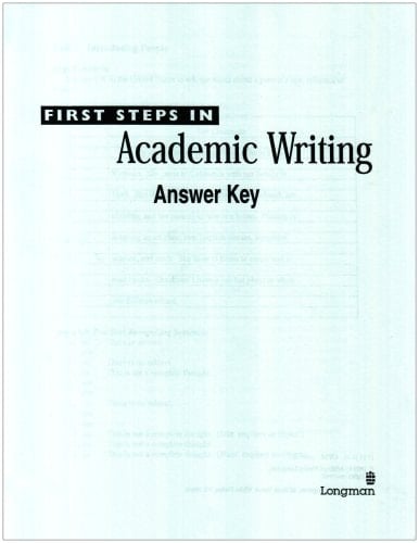 First Steps in Academic Writing: a Key