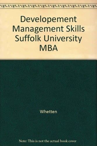 Developement Management Skills Suffolk University MBA
