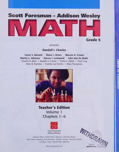SCOTT-ADDISON MATH 5 VOL 2 (TE)