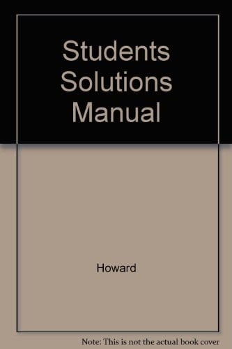Students Solutions Manual