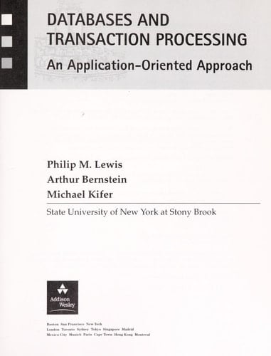 Database and Transaction Processing