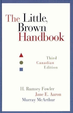 Little, Brown Handbook, The, Third Canadian Edition