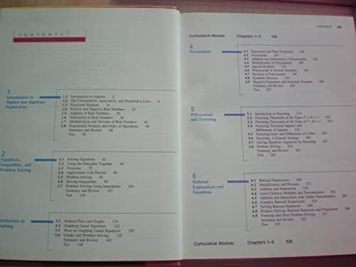 Elementary and Intermediate Algebra: Concepts and Applications : A Combined Approach