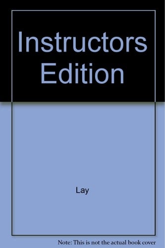 Linear Algebra And it's Applications (Instructors Edition)