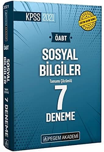 2021 KPSS ÖABT Sosyal Bilgiler Tamami Çözümlü 7 Deneme