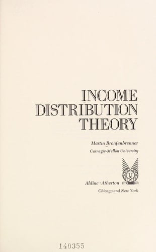 Income Distribution Theory