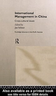 International Management in China: Cross-Cultural Issues