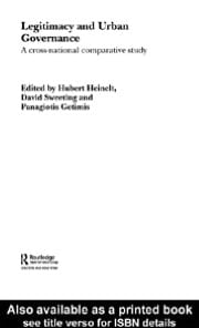 Legitimacy and Urban Governance: A Cross-National Comparative Study