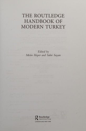The Routledge handbook of modern Turkey