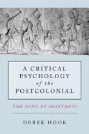 Critical Psychology Of The Postcolonial