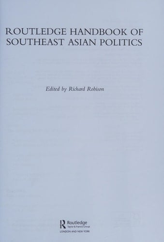 Routledge Handbook of Southeast Asian Politics