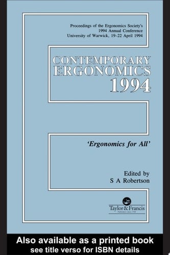 Contemporary Ergonomics 1994
