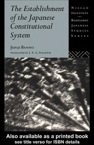 Establishment of the Japanese Constitutional System