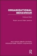 Organizational Behaviour Politics at Work