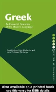 Greek: An Essential Grammar