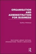 Organisation and Administration for Business