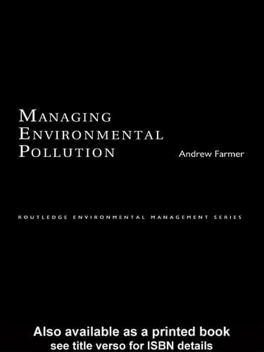 Managing Environmental Pollution