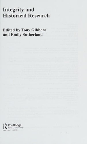 Integrity and historical research