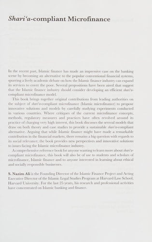 Shari'a-compliant: microfinance