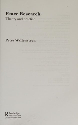 Peace research: theory and practice